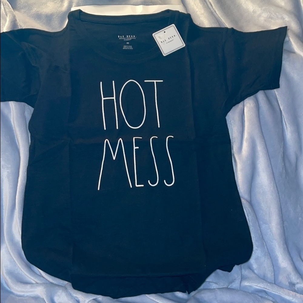 Rae Dunn “Hot Mess” Short Sleeve Tee